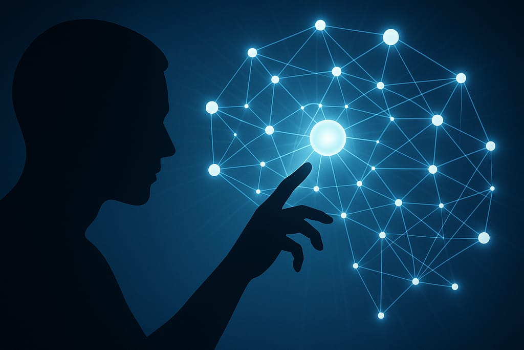 20250804 1449 Human AI Connection simple compose 01k1t5yj2cffjv1kccjcvfb5hs